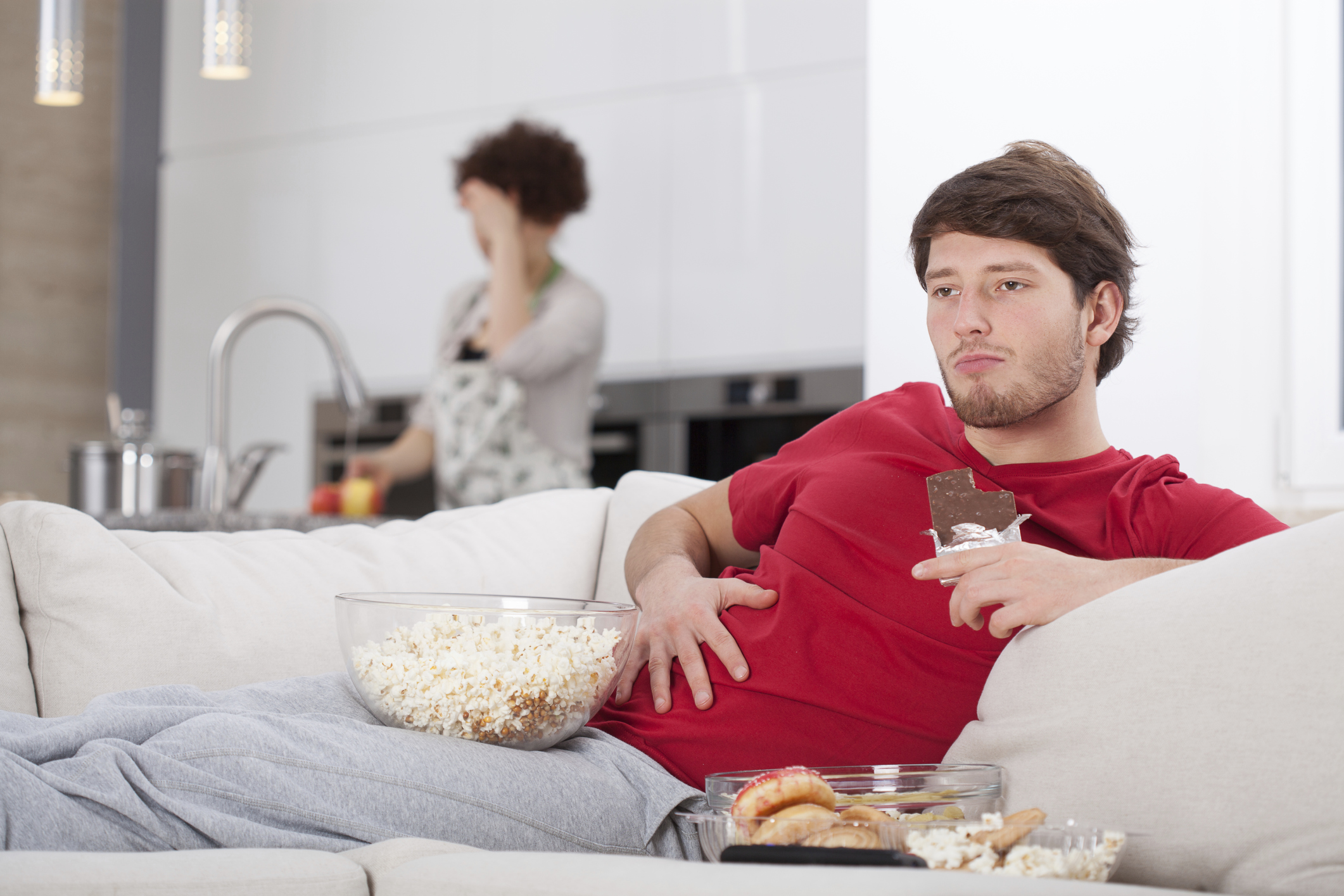Man living at home with parents