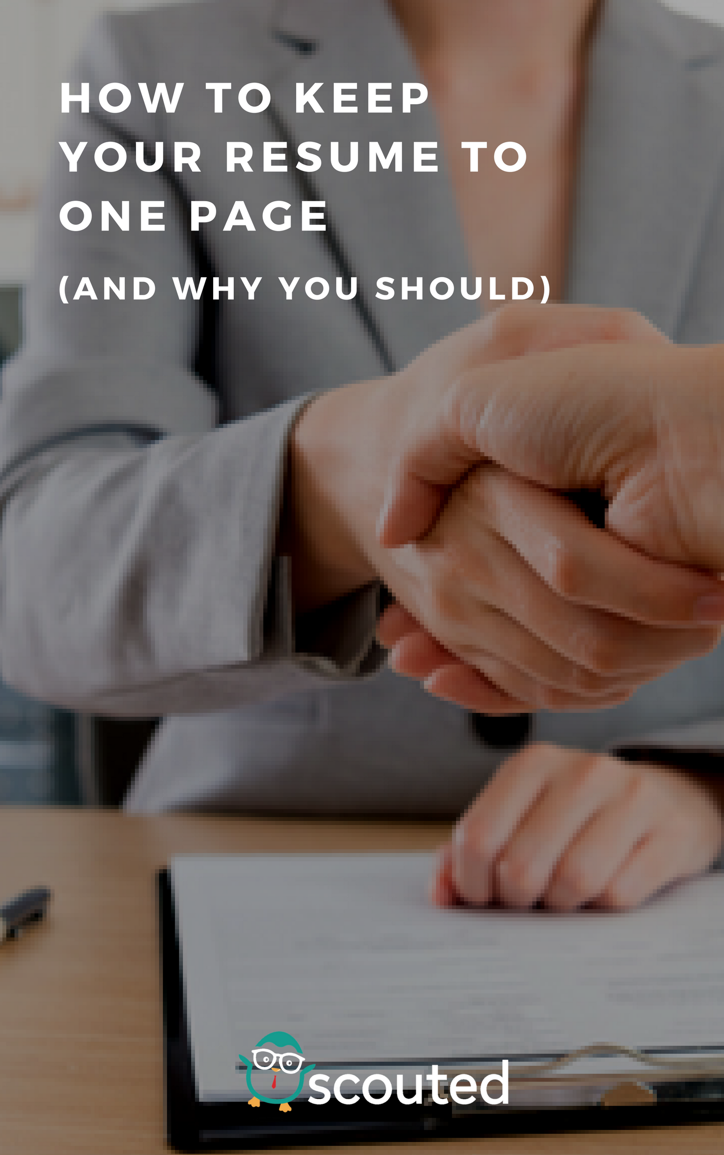 One thing we see a lot here at Scouted is young job seekers, either right out of college or with only a few years experience, applying to jobs with resumes over two pages in length. Even if said job-seeker went to an amazing school, had the best internships, and spent every minute of free time in relevant extracurricular activities, there’s no reason why a recent grad should need a resume over 2 pages. Here, we want to give you a couple reasons for why you’ll want to keep your resume single (paged, that is) and how to do it if you’re having trouble cramming it all in.