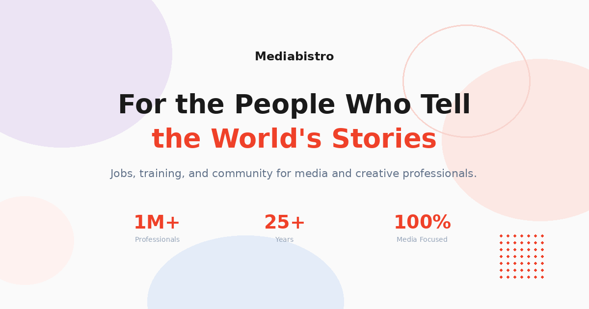 mediabistro people tell world's stories